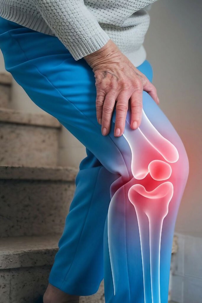 Physiotherapist guiding a patient through knee strengthening exercises